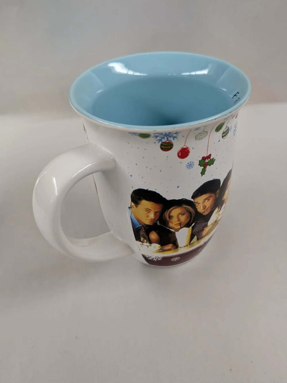 FRIENDS Ceramic Mug - White Exterior with Tan Handle